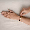 Valor Noir Clover Crystal Cuff Bracelet