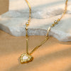 Allure Melted Heart Drop Pendant Necklace