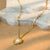 Allure Melted Heart Drop Pendant Necklace