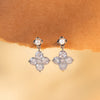 Illume Silver Crystal Bloom Pearl Earrings