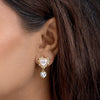 Illume Golden Heart Halo Earrings