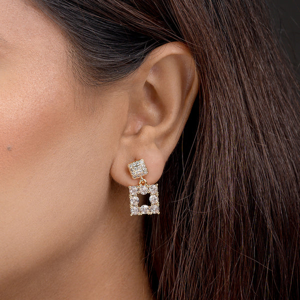Illume Radiant Square Drop Earrings