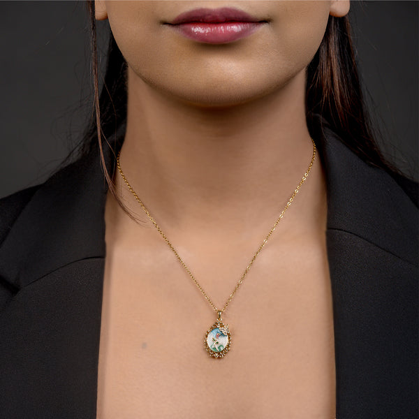 Allure Enchanted Bloom Pendant Necklace