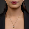 Allure Radiant Oval Crystal Pendant Necklace