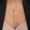 Allure Blush Crystal Drop Necklace