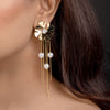 Illume Pearl Bloom Tassel Earrings