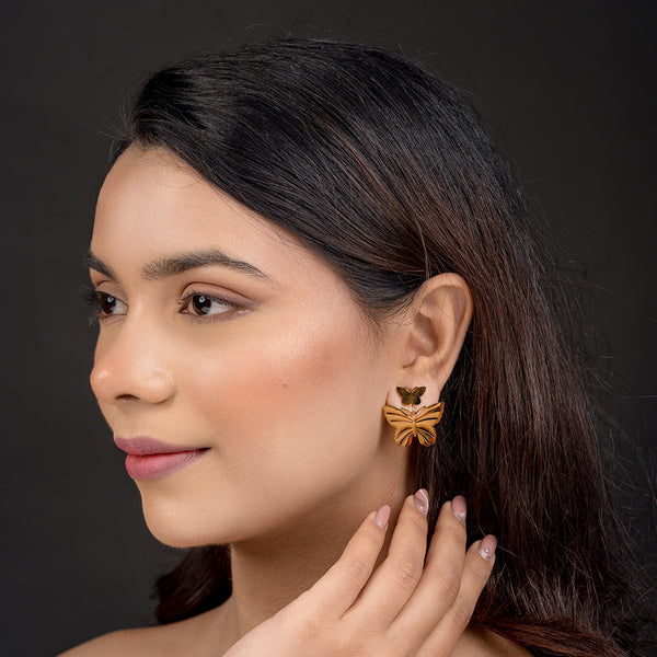 Illume Golden Flutter Drop Earrings