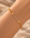 Lustrous Starlight Bracelet – Gold Crystal