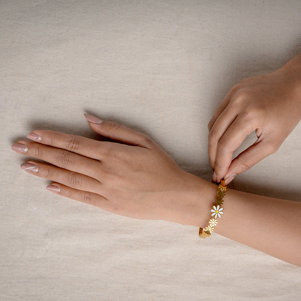 Valor Daisy Bloom Cuff Bracelet