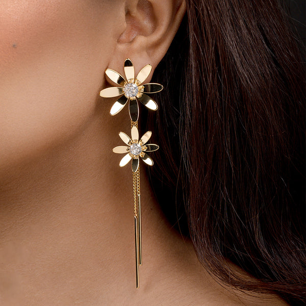 Illume Golden Bloom Drop Earrings