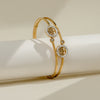 Valor Eternal Tree Crystal Cuff Bracelet