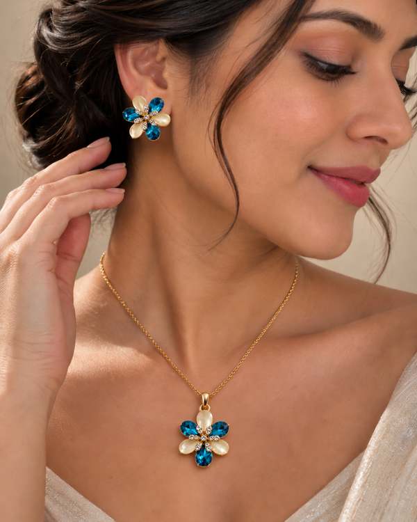 Petal Bloom Set – Emerald Ivory