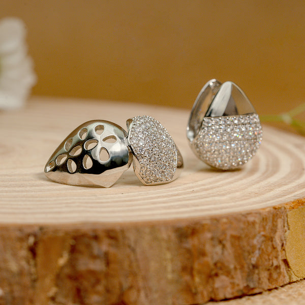 Illume Dual Aura Sculpted Stud Earrings