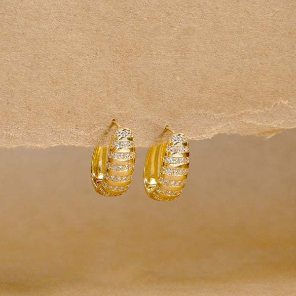 Illume Radiant Stripe Huggie Earrings