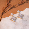 Illume Golden Crystal Bloom Earrings