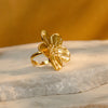 Eternal Golden Petal Ring
