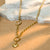 Allure Linked Heart Drop Necklace