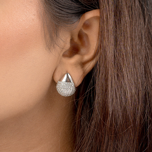 Illume Dual Aura Sculpted Stud Earrings