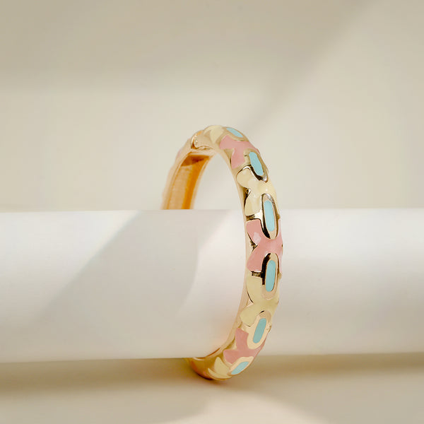 Valor Radiant Wave Crystal Cuff Bracelet