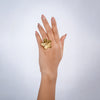 Eternal Golden Petal Ring