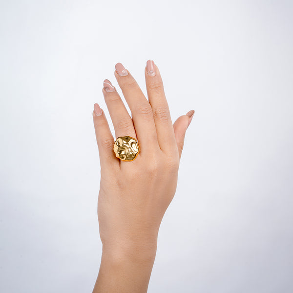 Eternal Sculpt Gold Ring