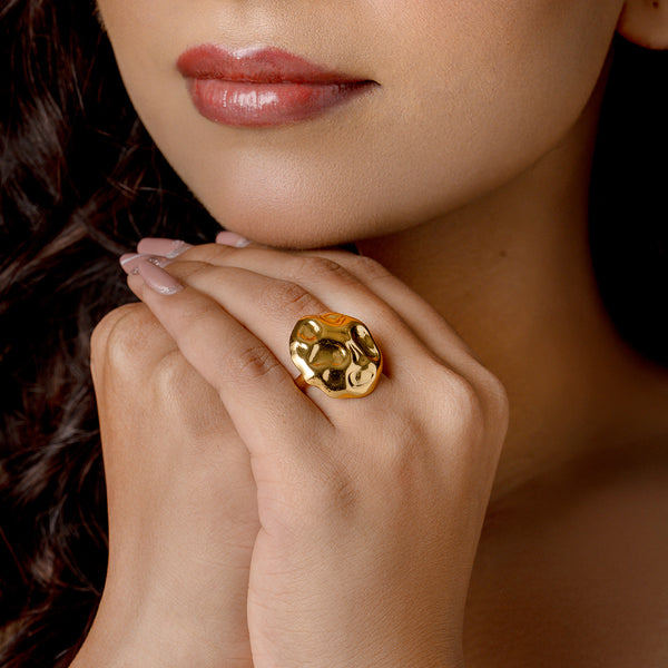 Eternal Sculpt Gold Ring