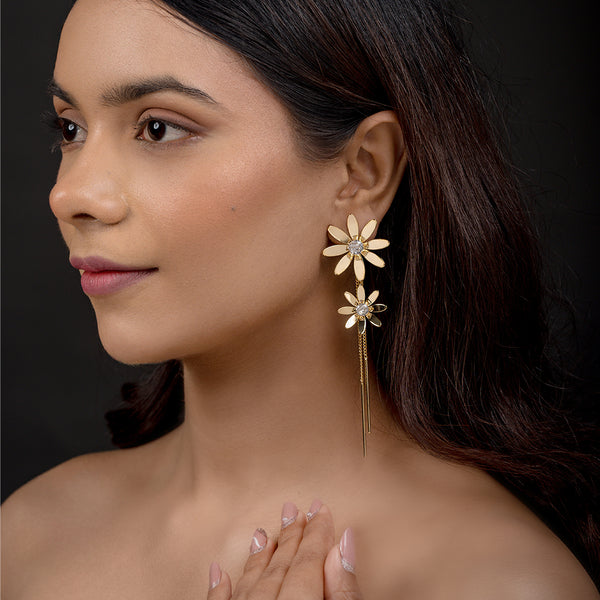 Illume Golden Bloom Drop Earrings
