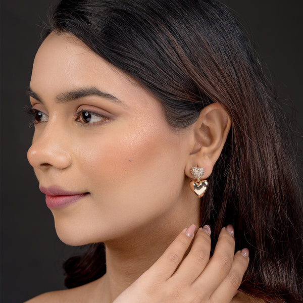 Illume Golden Luxe Heart Earrings