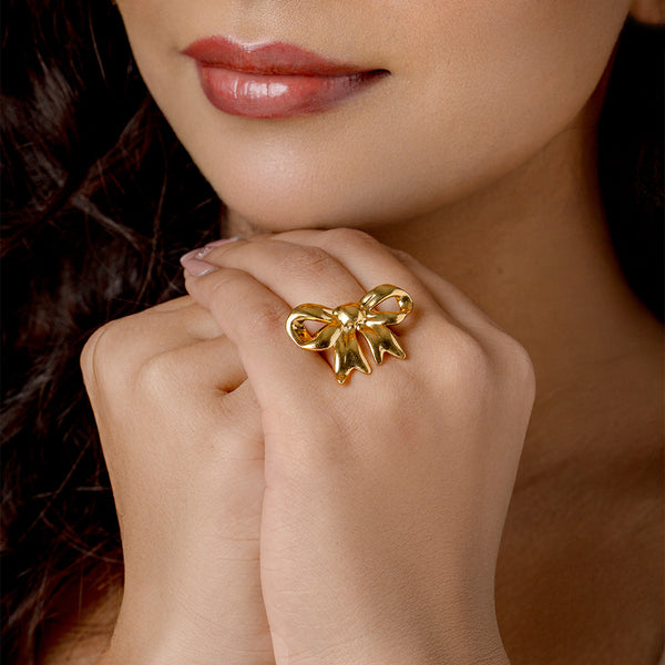 Eternal Double Bow Statement Ring
