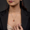 Allure Scarlet Heart Charm Pendant Necklace