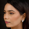 Illume Crystal Grid Huggie Earrings
