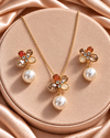 Petal Pearl Bloom Set – Amber Blush