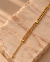 Lustrous Double Strand Bracelet – Polished Gold