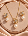 Petal Pearl Bloom Set – Champagne Crystal