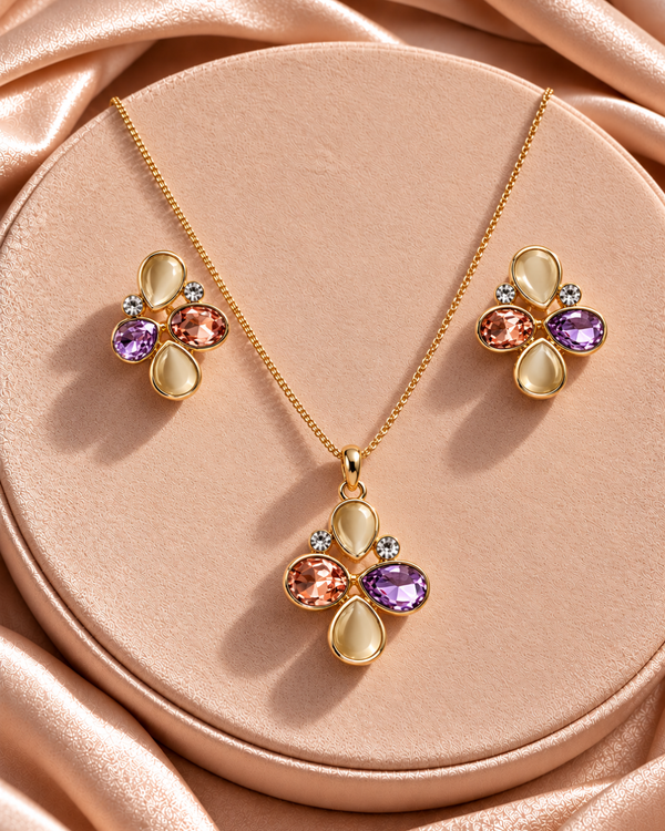 Petal Pearl Bloom Set – Amethyst Blush